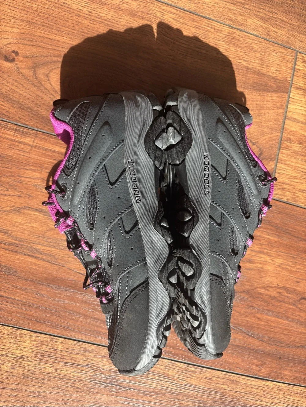 NEW Merrell Girls Moab 3 Low Lace Waterproof Boot Hiking Sneaker -Big Kids 4.5